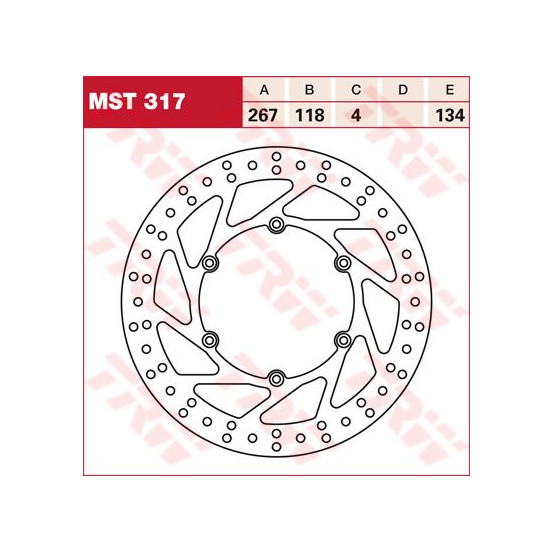 Disque de frein fixe TRW diamètre 267 mm