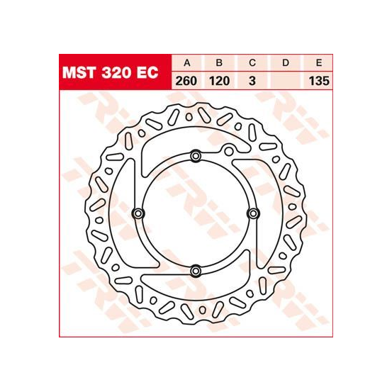 Disque de frein fixe wave TRW diamètre 260 mm