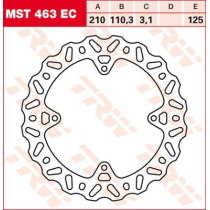 Disque de frein fixe wave TRW diamètre 210 mm