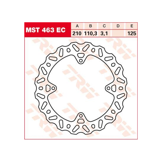 Disque de frein fixe wave TRW diamètre 210 mm