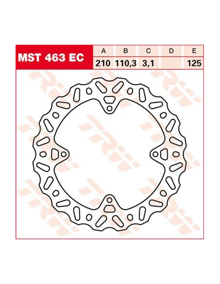 Disque de frein fixe wave TRW diamètre 210 mm