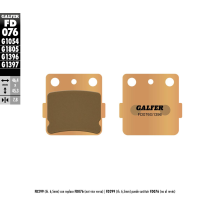 Plaquettes de frein GALFER - G1396 SINTER CROSS FD076