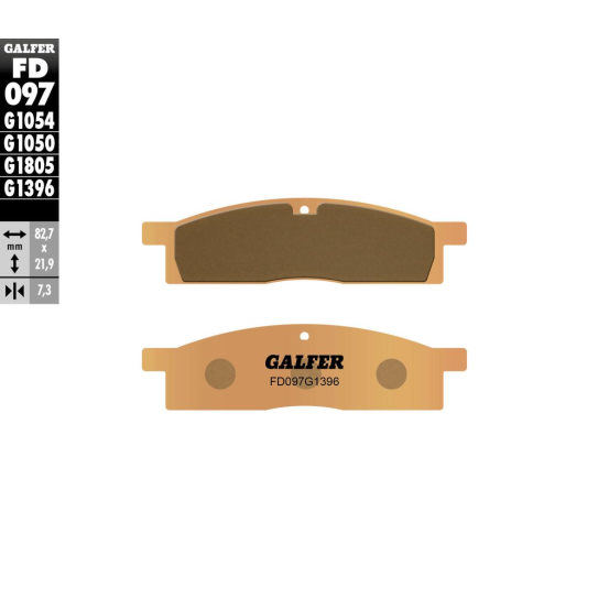 Plaquettes de frein GALFER - G1396 SINTER CROSS FD097