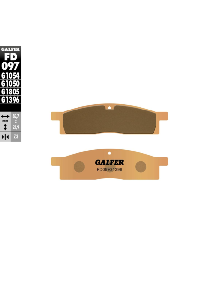 Plaquettes de frein GALFER - G1396 SINTER CROSS FD097