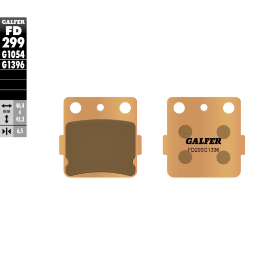 Plaquettes de frein GALFER - G1396 SINTER CROSS FD299