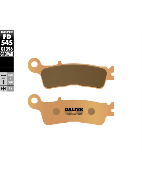 Plaquettes de frein GALFER - G1396 SINTER CROSS FD545