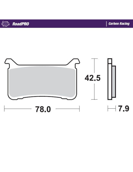 Plaquettes de frein MOTO MASTER 413106 Road Pro Carbone racing