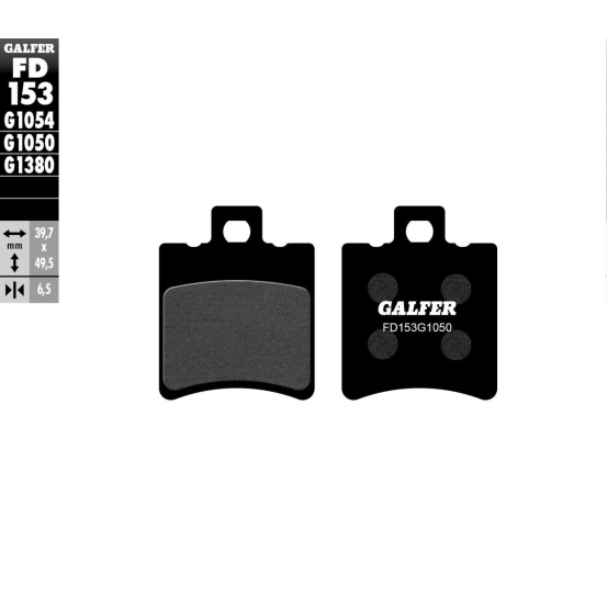 Plaquettes de frein GALFER - G1050SEMI METAL FD153