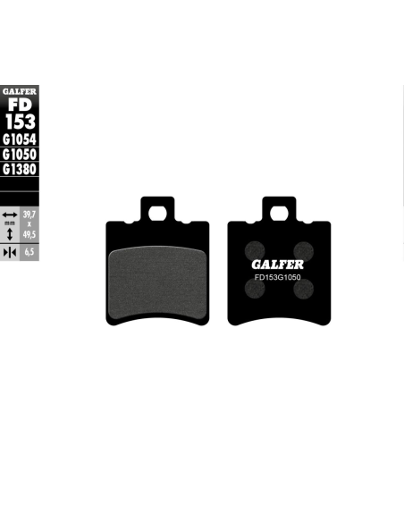 Plaquettes de frein GALFER - G1050SEMI METAL FD153