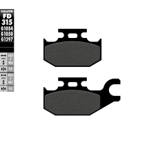 Plaquettes de frein GALFER - G1054 ORGANIQUE SEMI METAL FD315