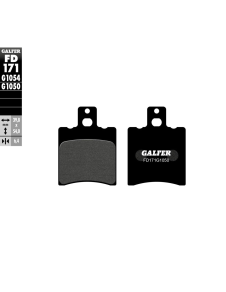 Plaquettes de frein GALFER - G1050SEMI METAL FD171