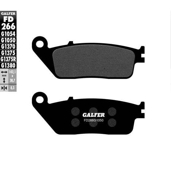 Plaquettes de frein GALFER - G1050SEMI METAL FD266