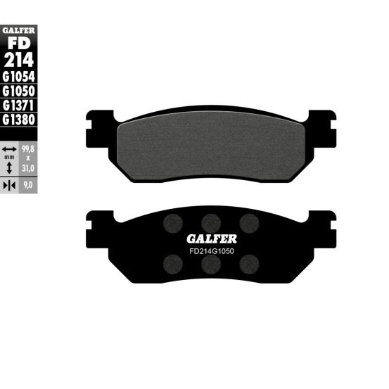 Plaquettes de frein GALFER - G1050SEMI METAL FD214