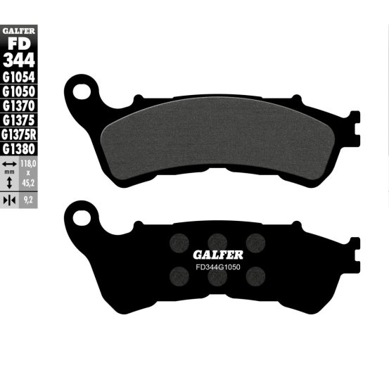 Plaquettes de frein GALFER - G1050SEMI METAL FD344