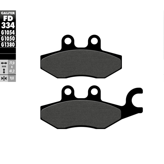 Plaquettes de frein GALFER - G1054 ORGANIQUE SEMI METAL FD334