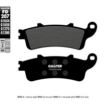 Plaquettes de frein GALFER - G1050SEMI METAL FD207