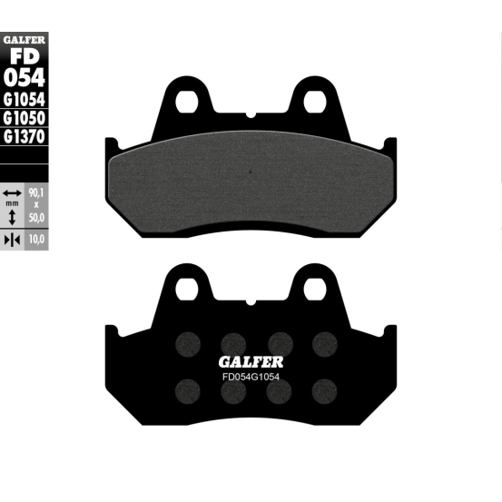 Plaquettes de frein GALFER - G1054 ORGANIQUE SEMI METAL FD054
