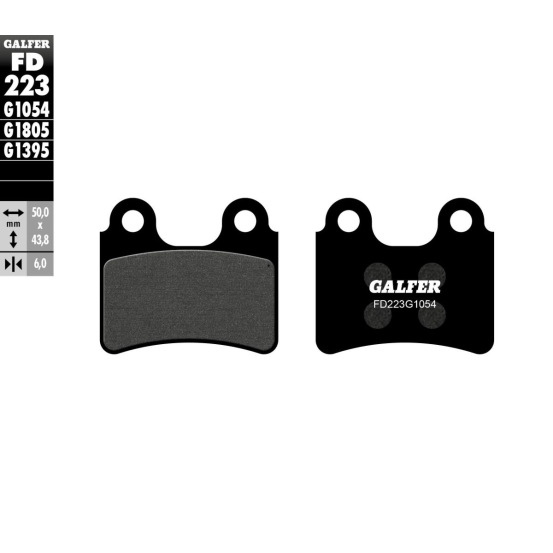 Plaquettes de frein GALFER - G1054 ORGANIQUE SEMI METAL FD223