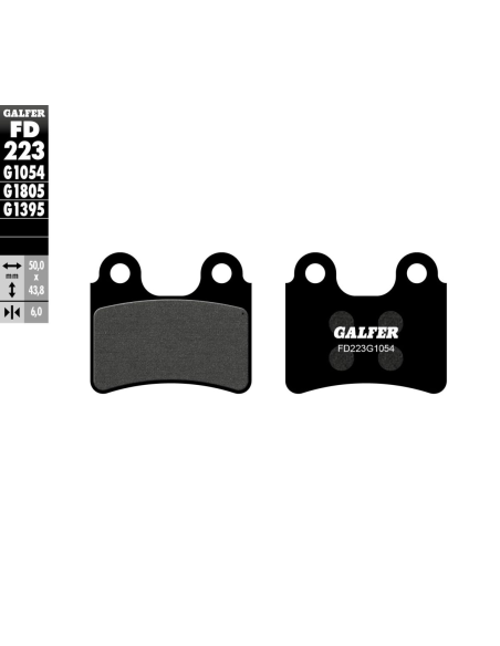 Plaquettes de frein GALFER - G1054 ORGANIQUE SEMI METAL FD223