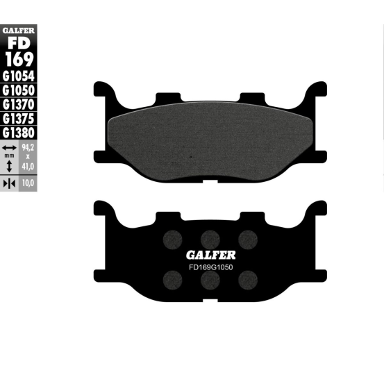 Plaquettes de frein GALFER - G1050SEMI METAL FD169