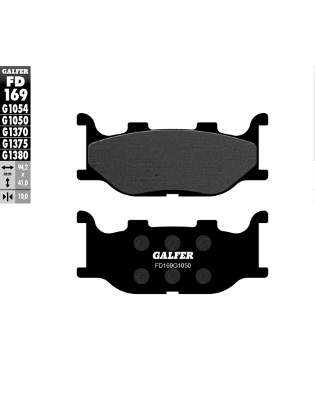 Plaquettes de frein GALFER - G1050SEMI METAL FD169