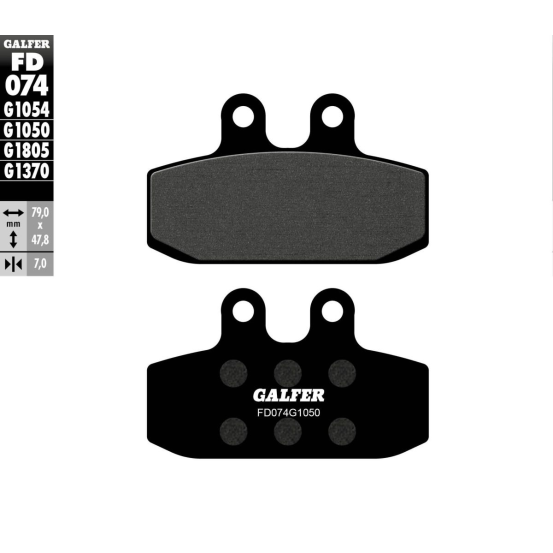 Plaquettes de frein GALFER - G1050SEMI METAL FD074
