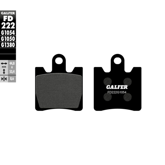 Plaquettes de frein GALFER - G1050SEMI METAL FD222