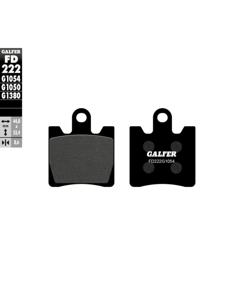 Plaquettes de frein GALFER - G1050SEMI METAL FD222