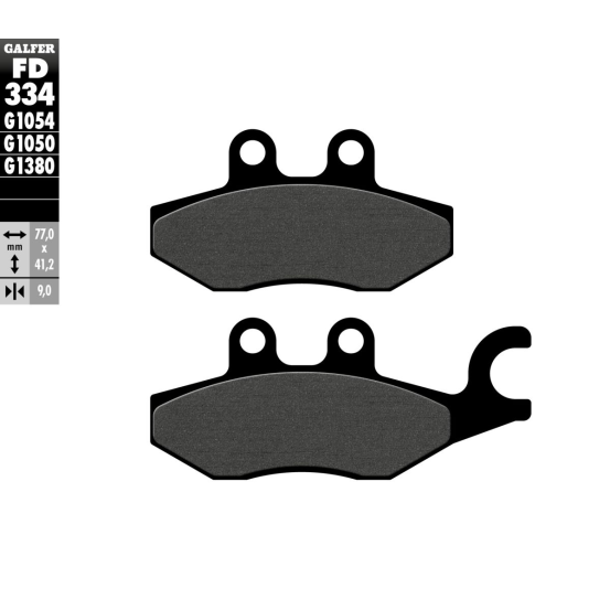 Plaquettes de frein GALFER - G1050SEMI METAL FD334