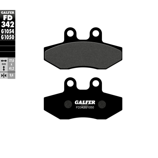 Plaquettes de frein GALFER - G1050SEMI METAL FD342