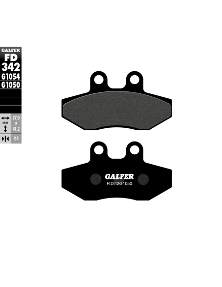 Plaquettes de frein GALFER - G1050SEMI METAL FD342