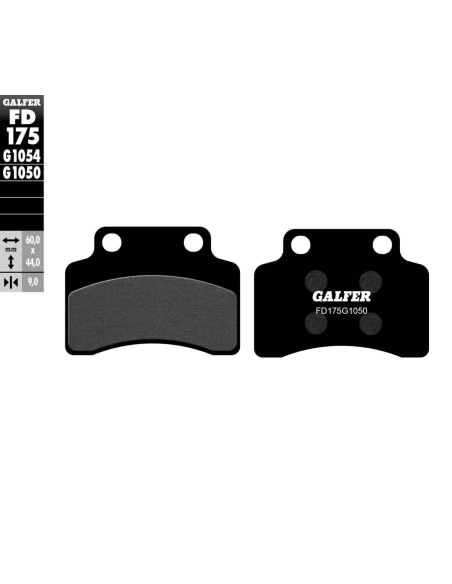 Plaquettes de frein GALFER - G1050SEMI METAL FD175
