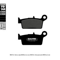Plaquettes de frein GALFER - G1050SEMI METAL FD144