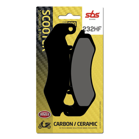 Plaquettes de frein Céramiques SBS - 232HF