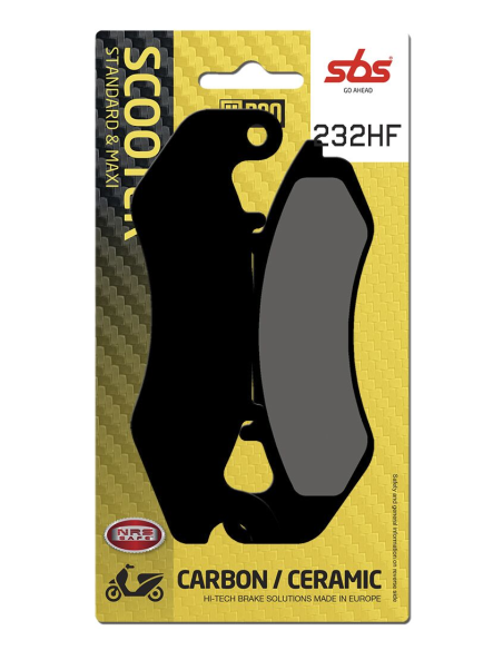 Plaquettes de frein Céramiques SBS - 232HF