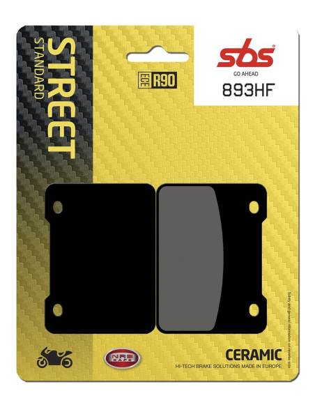 Plaquettes de frein Céramiques SBS - 893HF