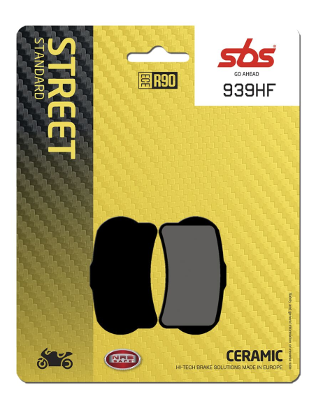 Plaquettes de frein Céramiques SBS - 939HF
