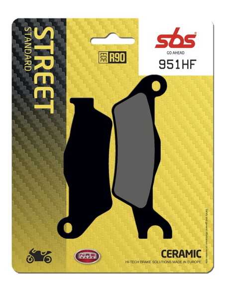 Plaquettes de frein Céramiques SBS - 951HF