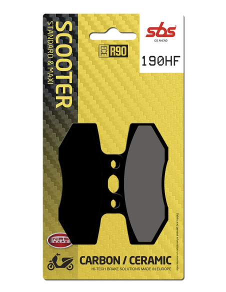 Plaquettes de frein Céramiques SBS - 190HF