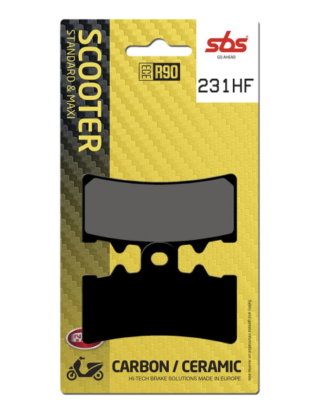Plaquettes de frein Céramiques SBS - 231HF