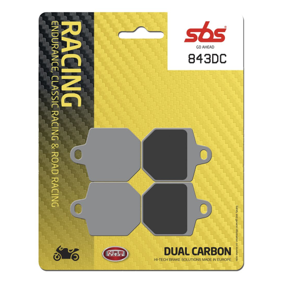 Plaquettes de frein Dual Carbone SBS - 843DC