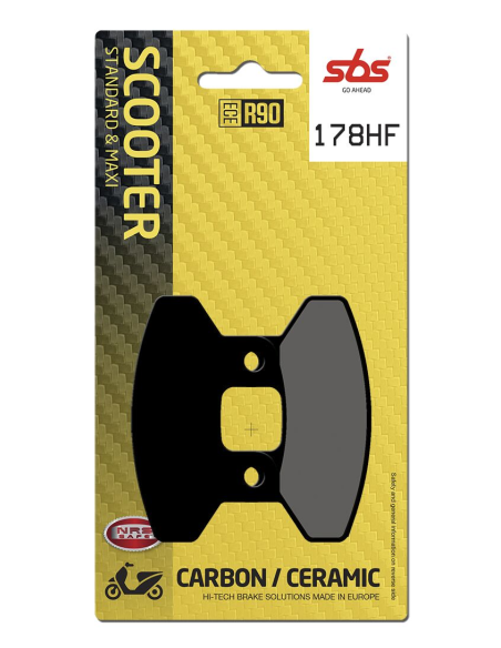 Plaquettes de frein Céramiques SBS - 178HF
