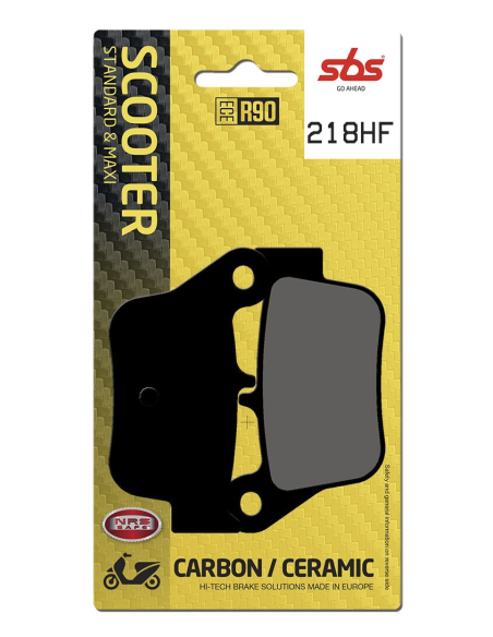 Plaquettes de frein Céramiques SBS - 218HF