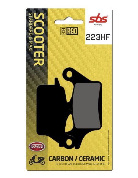 Plaquettes de frein Céramiques SBS - 223HF