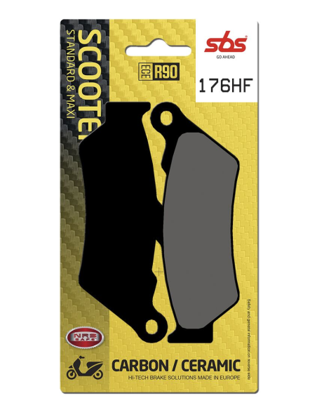 Plaquettes de frein Céramiques SBS - 176HF
