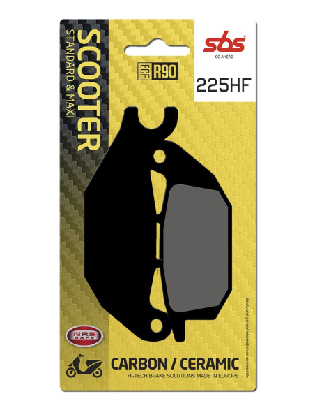 Plaquettes de frein Céramiques SBS - 225HF
