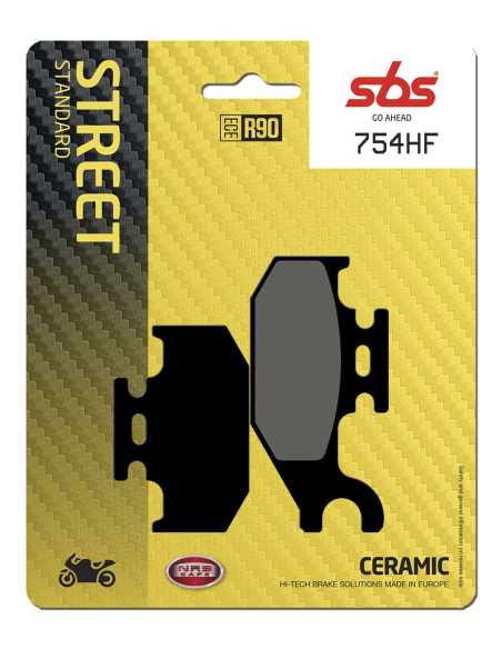 Plaquettes de frein Céramiques SBS - 754HF