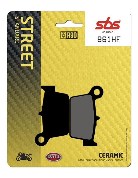 Plaquettes de frein Céramiques SBS - 861HF