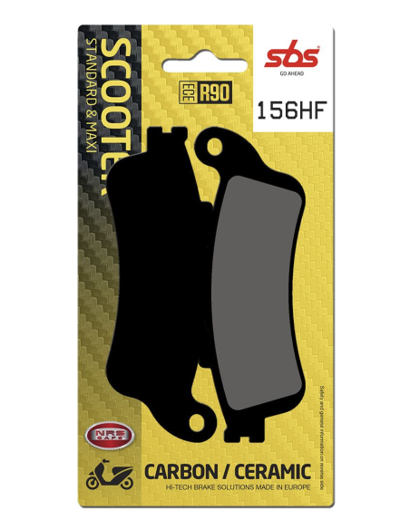 Plaquettes de frein Céramiques SBS - 156HF
