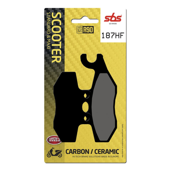 Plaquettes de frein Céramiques SBS - 187HF